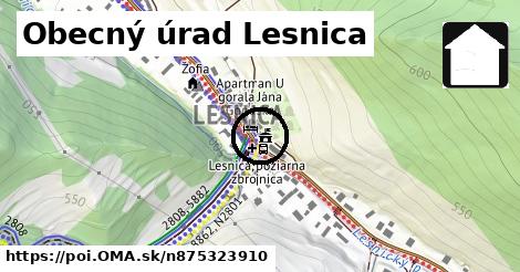 Obecný úrad Lesnica