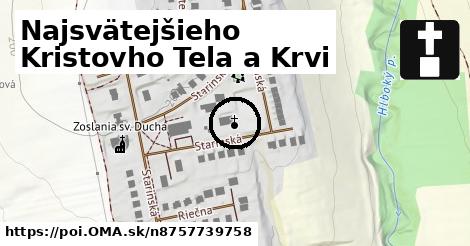 Najsvätejšieho Kristovho Tela a Krvi