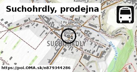 Suchohrdly, prodejna