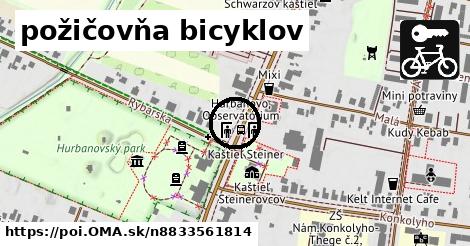 požičovňa bicyklov