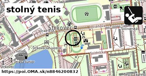 stolný tenis