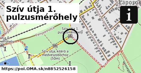 Szív útja 1. pulzusmérőhely