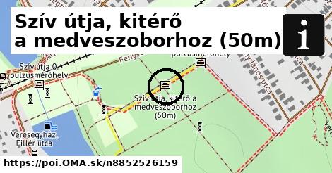 Szív útja, kitérő a medveszoborhoz (50m)