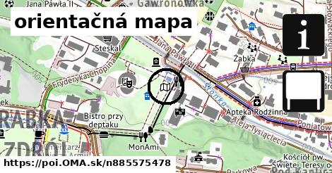 orientačná mapa