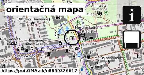 orientačná mapa