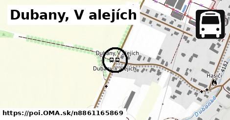 Dubany, V alejích