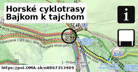 Horské cyklotrasy Bajkom k tajchom