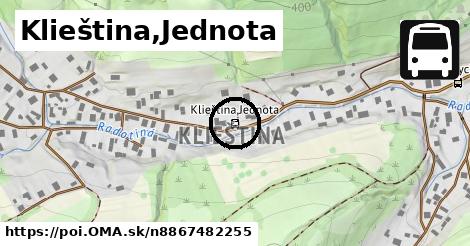 Klieština,Jednota