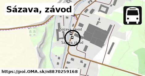 Sázava, závod