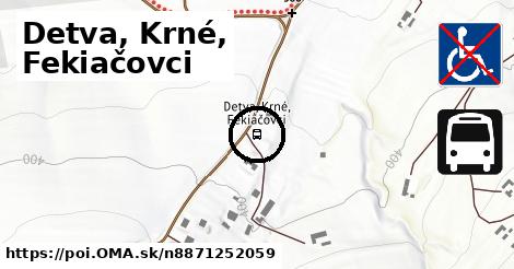 Detva, Krné, Fekiačovci