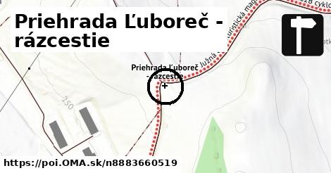 Priehrada Ľuboreč - rázcestie