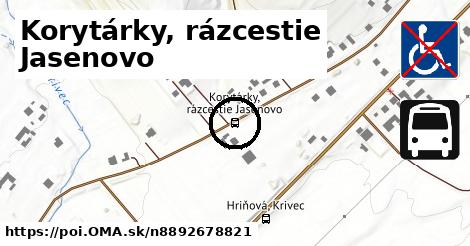 Korytárky, rázcestie Jasenovo