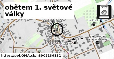 obětem 1. světové války