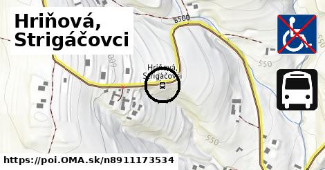 Hriňová, Strigáčovci