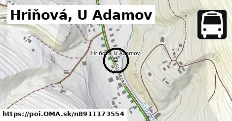 Hriňová, U Adamov