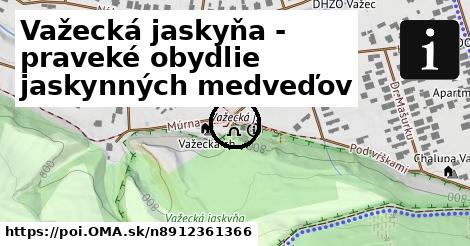 Važecká jaskyňa - praveké obydlie jaskynných medveďov