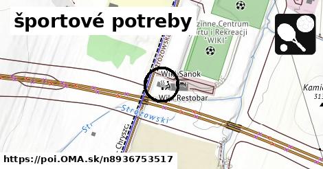 športové potreby