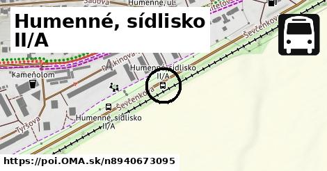 Humenné, sídlisko II/A