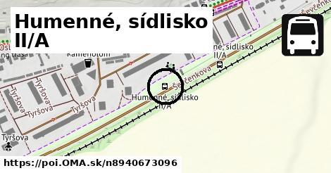 Humenné, sídlisko II/A