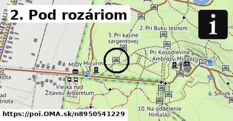 2. Pod rozáriom