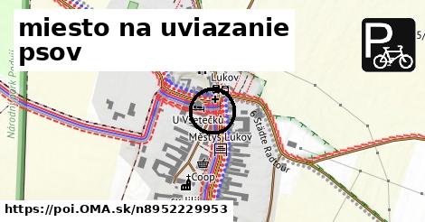 miesto na uviazanie psov