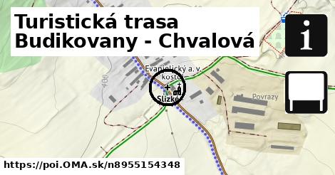 Turistická trasa Budikovany - Chvalová