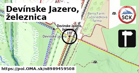 Devínske Jazero, železnica