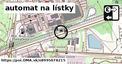 automat na lístky