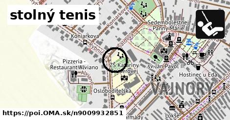 stolný tenis