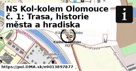 NS Kol-kolem Olomouce č. 1: Trasa, historie města a hradiska