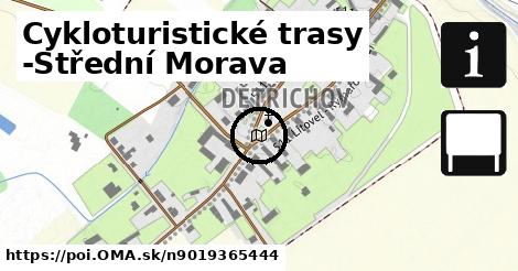 Cykloturistické trasy -Střední Morava