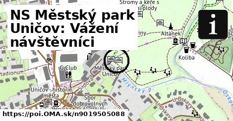 NS Městský park Uničov: Vážení návštěvníci