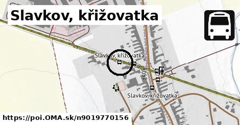 Slavkov, křižovatka