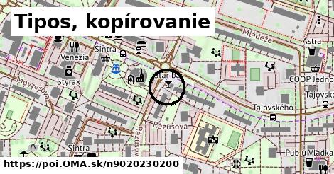 Tipos, kopírovanie