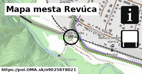 Mapa mesta Revúca