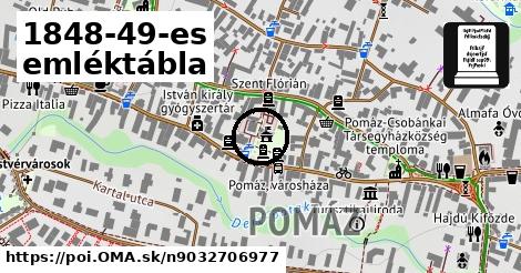 1848-49-es emléktábla