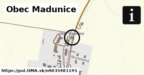 Obec Madunice