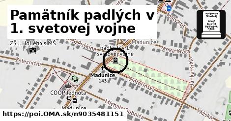 Pamätník padlých v 1. svetovej vojne