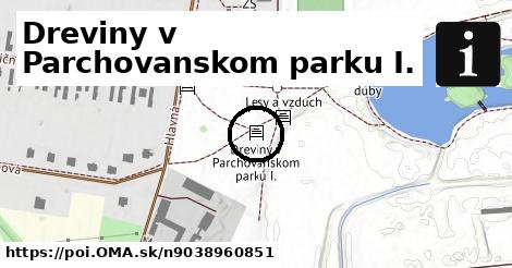 Dreviny v Parchovanskom parku I.