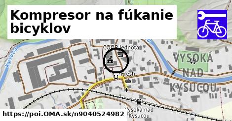 Kompresor na fúkanie bicyklov