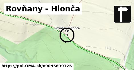 Rovňany - Hlonča