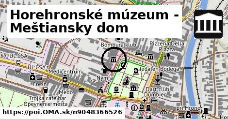 Horehronské múzeum - Meštiansky dom