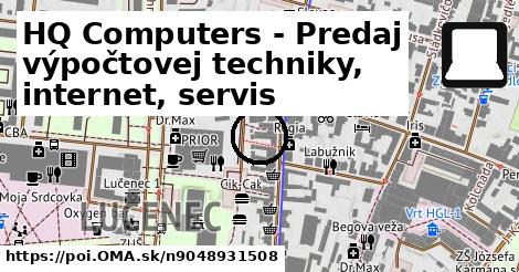 HQ Computers - Predaj výpočtovej techniky, internet, servis