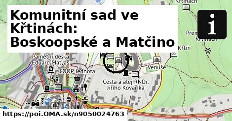 Komunitní sad ve Křtinách: Boskoopské a Matčino