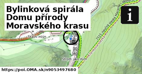 Bylinková spirála Domu přírody Moravského krasu