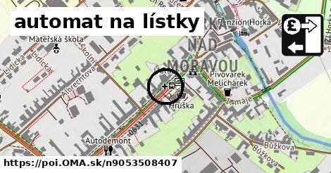 automat na lístky