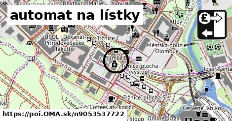 automat na lístky