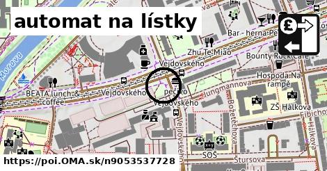 automat na lístky