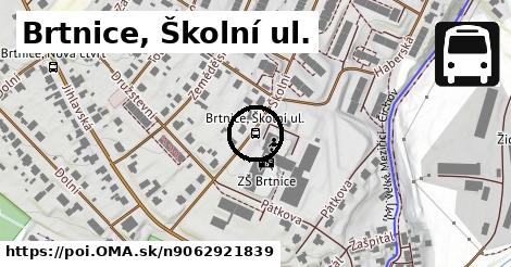 Brtnice, Školní ul.