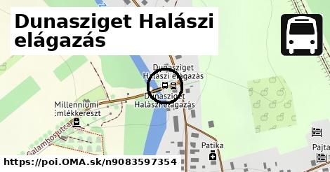 Dunasziget Halászi elágazás